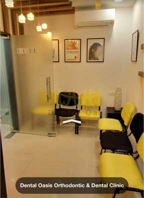 Image of Dental Oasis Orthodontics & Dental Clinic , with white background,signifying a calm and sustainable dental care setting.