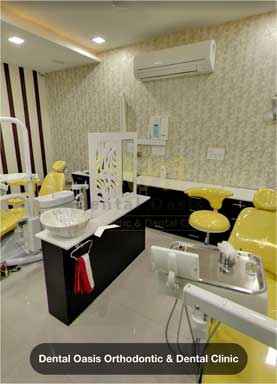 Dental Oasis Orthodontics & Dentistry Clinic featuring a tooth and leaf design, symbolizing a natural and innovative approach to dental care.