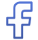 Recognizable blue and white Facebook logo, symbol of social networking.
